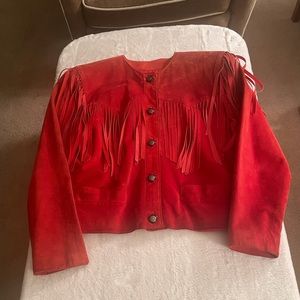 Red Suede IKE Jacket